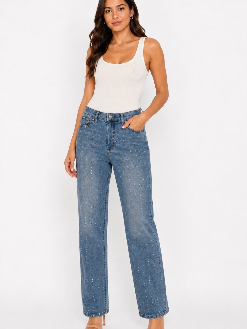 fia Jeans by Sofia Vergara Beatrix Relaxed Boyfriend Jeans |